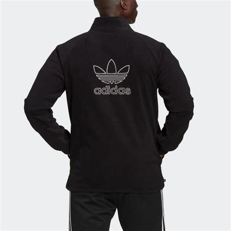 Adidas Originals Adicolor Classics Trefoil Teddy Fleece Jacket Black