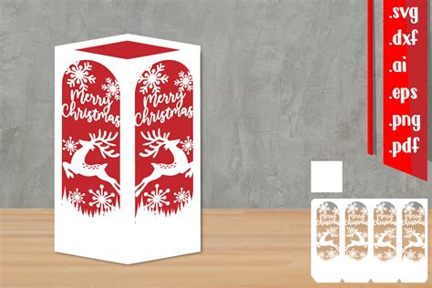 Christmas Lantern Papercut Graphic By Assalwaassalwa Creative Fabrica