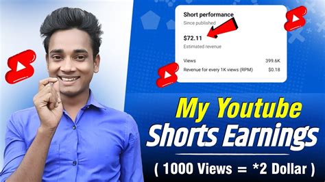 My Youtube Shorts Earnings Youtube Shorts 1000 Views Money In India Youtube Shorts