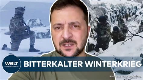 PUTINS KRIEG SELENSKYJ Winter verschärft Lage der Soldaten