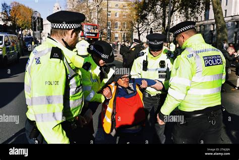 England London Whitehall Just Stop Oil March And Rally Protesters