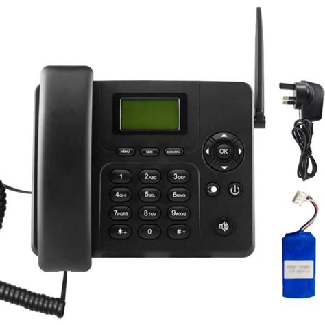 Téléphone De Bureau GSM Quadri Bande sans Fil Téléphone De Bureau avec