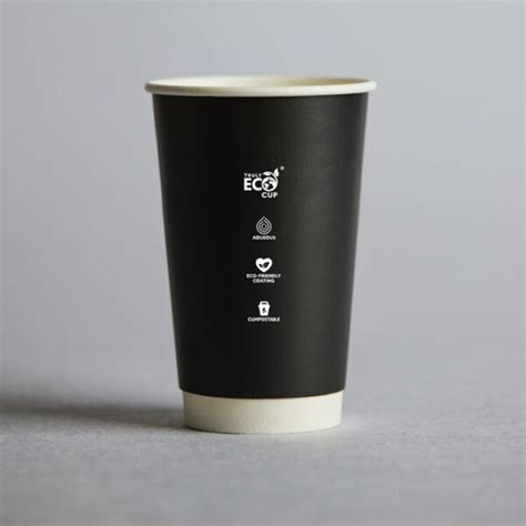 Oz Truly Eco Double Wall Cup Black Getecco