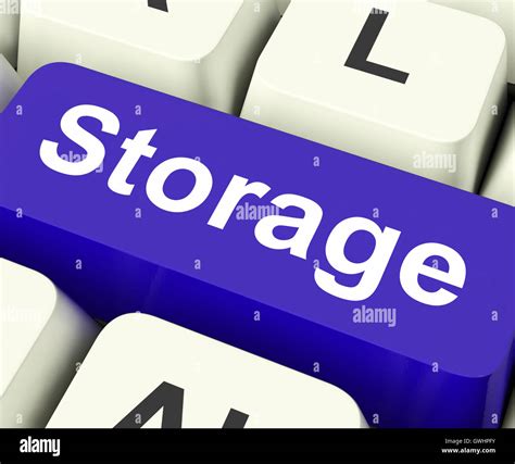 Storage Key Means Storage Unit Or Storeroom Stock Photo Alamy