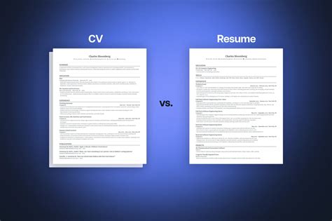 Cv Curriculum Vitae Vs Resume The Difference Explained