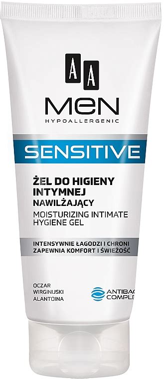 Aa Men Sensitive Moisturizing Gel For Intimate Hygiene Gel Dhygiène Intime Hypoallergénique