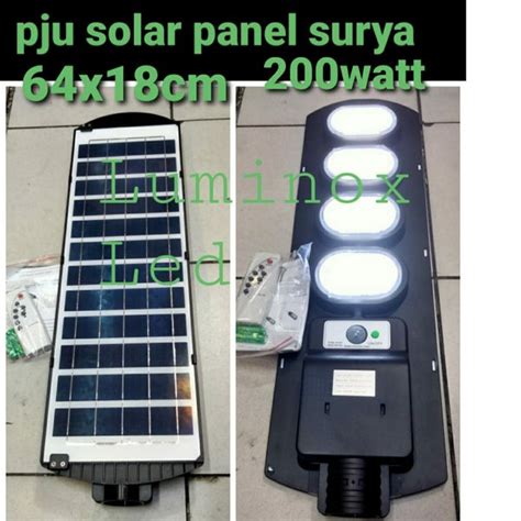 Jual Lampu Pju Solar Panel Surya Matahari W Watt Jalan Led All