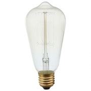 LAMPADA VINTAGE FILAMENTO DE CARBONO ST64 THOMAS EDISON 40W 220V