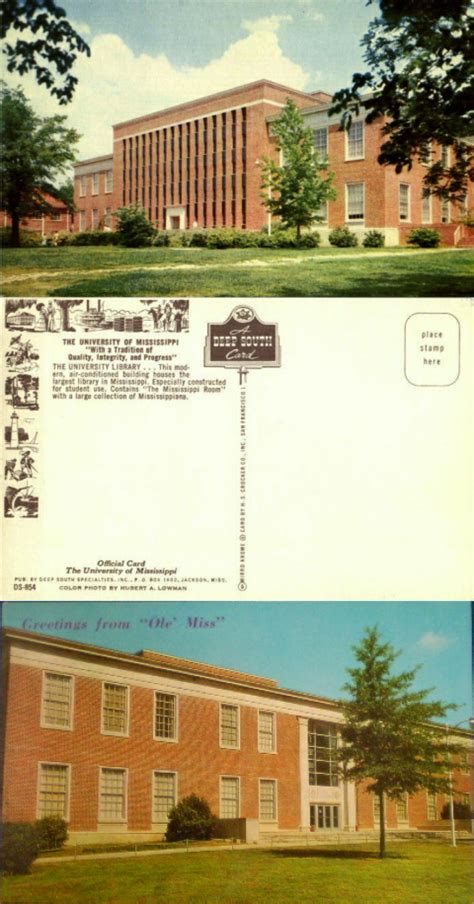 Vintage Ole Miss Postcards | OxfordMississippi.com