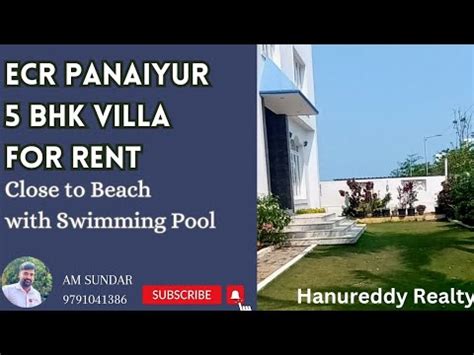 ECR Panaiyur 5 BHK Fully Furnished Villa For Rent 3 Lakhs YouTube