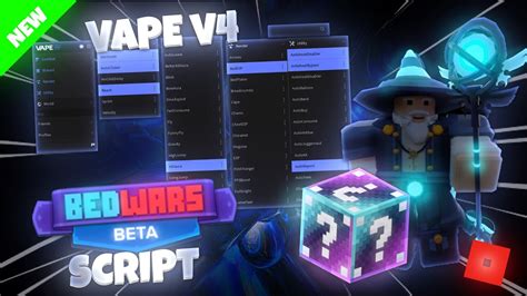 Roblox Bedwars Hack Script Vape V Fly Kill Aura Scaffold Aimbot