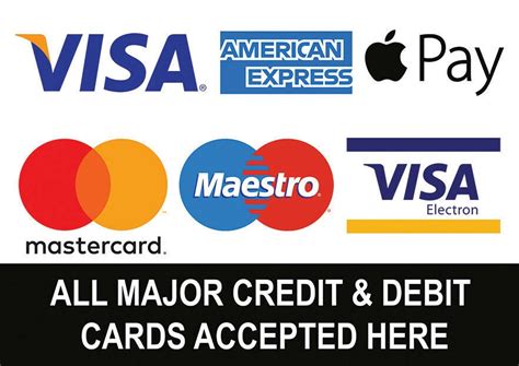 Large Small Posters Credit Debit Visa Mastercard Maestro Etsy