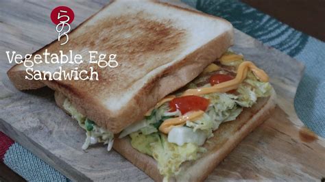 5 Make Simple Breakfast Vegetable Egg Sandwich Youtube