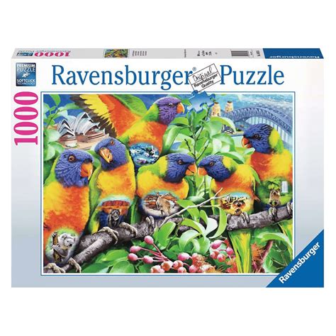 Puzzle 1000 peças Papagaios Coloridos Ravensburger Importado