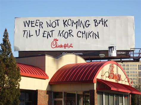 Chick Fil A Billboard Feb 15 2010 One Of The Many Diffe… Flickr