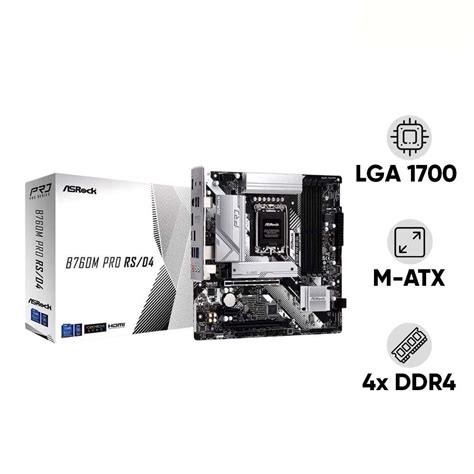 Mainboard ASROCK B760M PRO RS DDR4 Nhật Tân PC