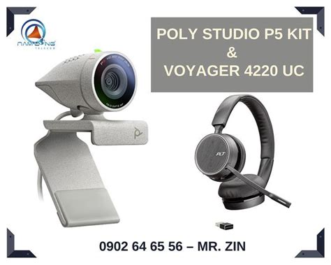 Poly Studio P5 Kit Và Tai Nghe Voyager 4220 Uc Electronic Products