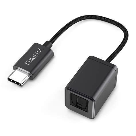 Cubilux Adaptador De Audio Ptico Usb Tipo C A Toslink Con Dac De