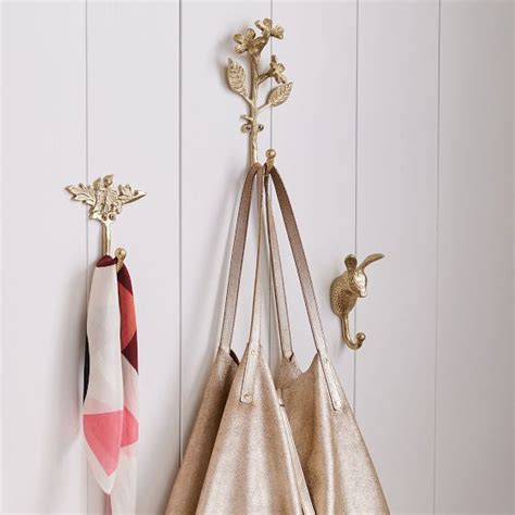 Gold Wall Hooks, Set of 3 | Pottery Barn Teen