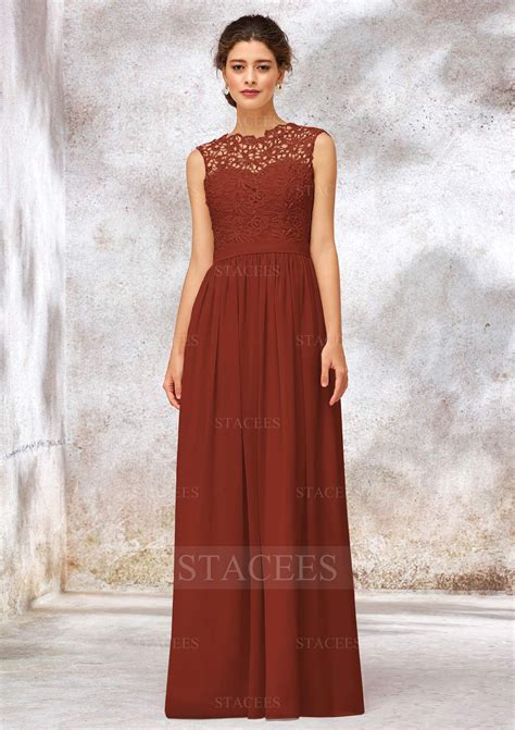 Chiffon Bridesmaid Dress A Line Princess Long Floor Length Sleeveless