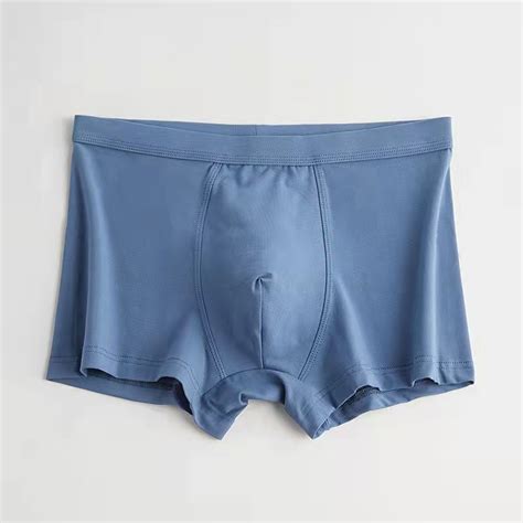 Black Mens Underwear Modal Fabric Nude Basic Mens Boxers Underwear