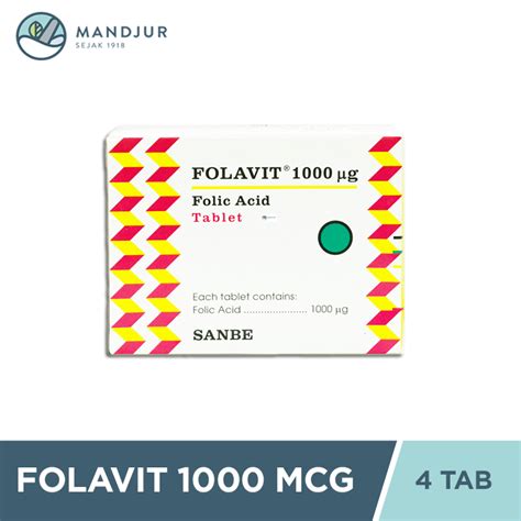 Jual Folavit Mcg Strip Tablet Suplemen Asam Folat Ibu Hamil