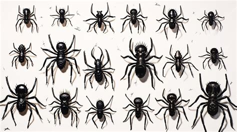 Premium Photo Different Types Of Spiders Different Sizes And Shapes