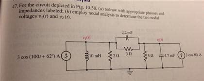 Solved For The Circuit Depicted In Fig 10 58 A Redraw Chegg