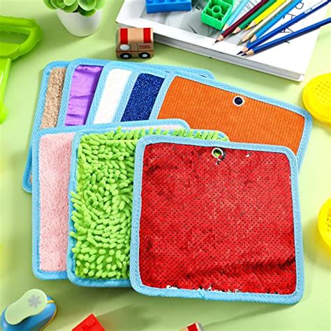 Boao Set Sensory Mini Mats Assorted Textured Play Mat For Autistic