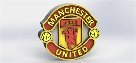 3D Printed Manchester United Logo by Taiced3D | Pinshape