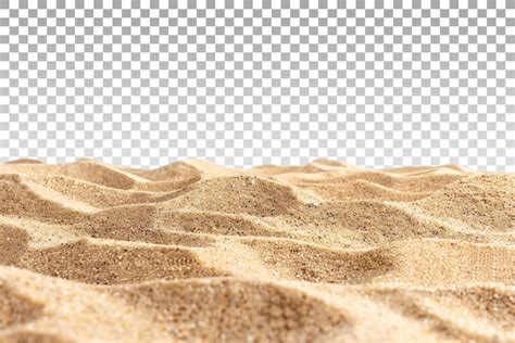 Clear Background Isolated Beach Sand Premium Ai Generated Psd