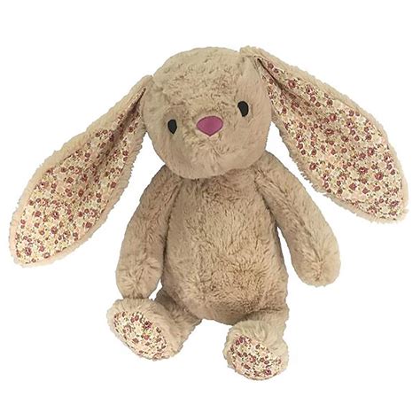 Petlou Plush Bunny Dog Toy Tan Baxterboo