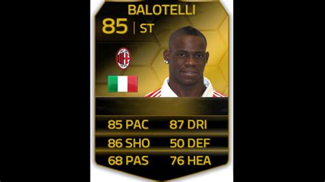 Fifa 14 Player Review Mario Balotelli If 85 St In Game Stats And