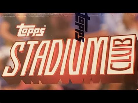 Tbb Draft Topps Stadium Club Hobby Box Break Youtube