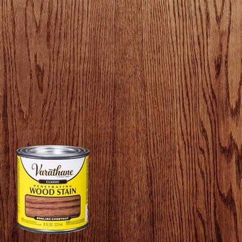 Varathane 8 Oz English Chestnut Classic Wood Interior Stain 4 Pack 339737 The Home Depot