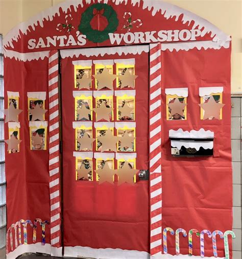 Santas Workshop Christmas Door Decorating Contest Classroom