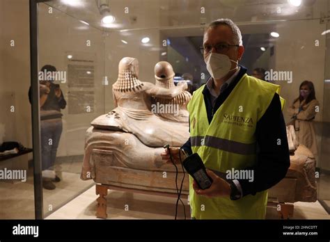 Rome Italy 14th Feb 2022 Rome Sarcophagus Of The Spouses An Anti