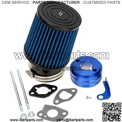 Blue Air Filter Adapter Intake Kit For 6 5 Hp Honda Clone Gx160 Gx200 Predator 212cc Engine