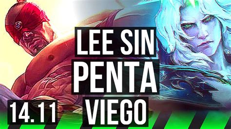 Lee Sin Vs Viego Jgl Penta 14 1 6 Legendary 1100 Games Euw