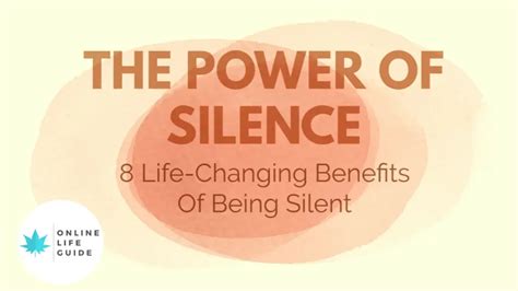 Why Silence Is So Powerful 8 Life Changing Benefits Of Being Silent