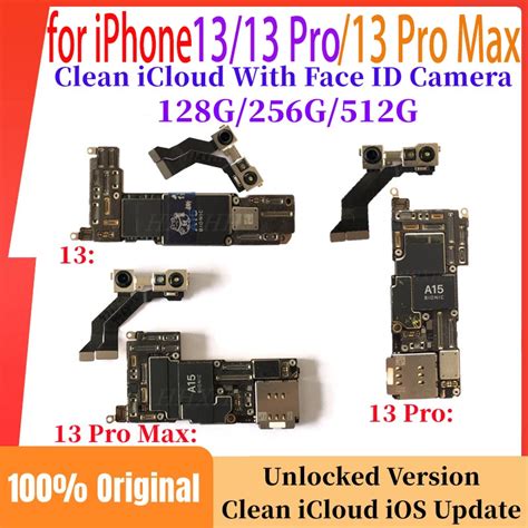 100 Original For IPhone 13 Pro Max Motherboard With Face ID Clean