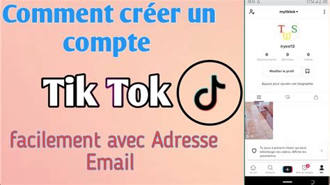 Comment Cr Er Un Compte Tik Tok Avec Un Compte Google Youtube