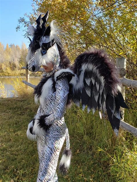 Cool Homemade Mythical Lightning Creature Costume