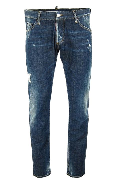 Dsquared² S74lb0027 Herren Men Clement Jeans Hose Denim Blau Blue Made