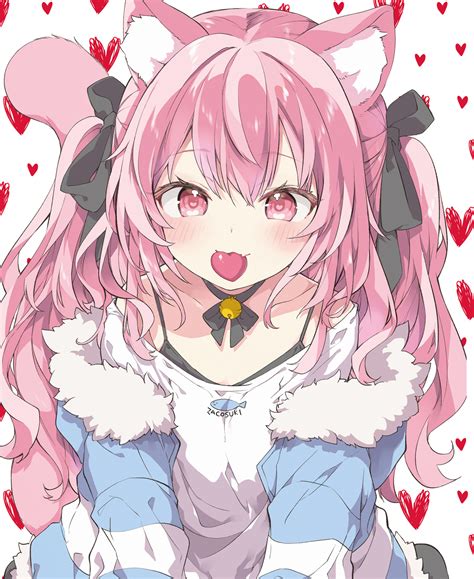 Safebooru 1girl 3 Animal Ear Fluff Animal Ears Bangs Bell Black Bow