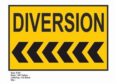 Diversion Sign Board At ₹ 250sq Ft In Prayagraj Id 2852148548891