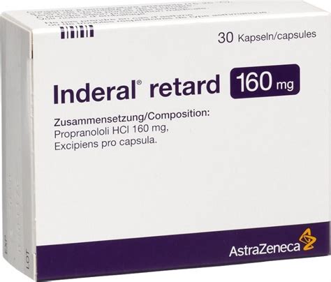 Inderal Retard Kapseln 160mg 30 Stück in der Adler Apotheke