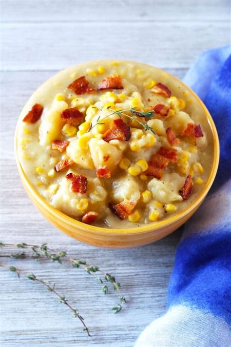 Potato Corn Chowder Recipe Lemon Blossoms