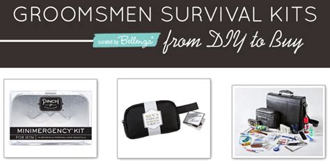 Creative Groomsmen Survival Kits DIY To Buy Ideas