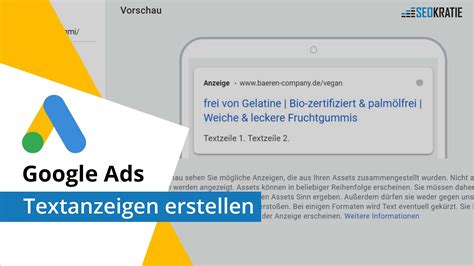 Video Google Ads Textanzeigen Erstellen Schritt F R Schritt Zur